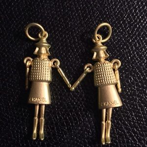 2 COCO Chanel doll pendants.